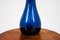 Vaso vintage blu marino di Ząbkowice Glass, Polonia, anni '60, Immagine 3
