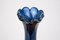 Vintage Polish Navy Blue Vase by Ząbkowice Glasswork, 1960s, Image 4