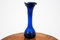Vase Vintage Bleu Marine par Ząbkowice Glasswork, Pologne, 1960s 1