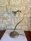 Antique Art Nouveau Bronze & Milk Glass Swan Neck Table Lamp 3