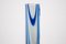 Blaue polnische Vintage Vase von Zabkowice Glasswork, 1960er 3