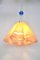 Lámpara de techo Fazzoletto de cristal de Murano, años 60, Imagen 2