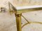 Mid-Century Brass Coffee Table with White Marble Top, Image 12