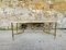 Mid-Century Brass Coffee Table with White Marble Top, Image 2