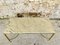 Mid-Century Brass Coffee Table with White Marble Top, Image 3