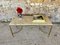 Mid-Century Brass Coffee Table with White Marble Top, Image 17