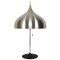 Lampe de Bureau Mid-Century Moderne Couleur Argent en Forme de Champignon par Doria Leuchten Germany 1