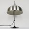 Mid-Century Modern Silver Colored Mushroom-Shaped Table Lamp by Doria Leuchten Germany, Image 3