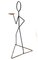 Portacandela in ferro battuto con figura stilizzata, anni '70, Immagine 4
