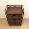 Vintage Rattan Side Table with Drawers, 1970s 4