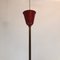 Large Vintage Italian Red and Gold Chandelier from Stilnovo, 1950s 14
