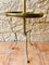 Small Mid-Century Brass, Formica & Rosewood Side Table with Ashtray on Legs, Set of 3 8