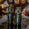 Vintage Russian Style 14k Gold, Nephrite, Diamonds & Rubies Vases from Tanagro Jewelry Corporation, 1980s, Set of 2, Image 1