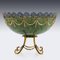 Vintage Russian Style 14k Gold, Nephrite, Diamonds, and Rubies Bowl by S.Rudle for Tanagro Jewelry Corporation, 1980s 15