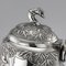 Antikes Chinesisches Export Solid Silber Teeservice von Woshing, 3er Set 3
