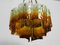 Large Italian Murano glass Chandelier, 1950s 6