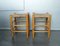 Mid-Century N°17 Straw Stools by Charlotte Perriand for L'Equipement de la Maison, Set of 2 6