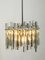 Chrome Chandelier with Thick Crystal Glass Rods from Kinkeldey, 1970s 15