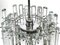 Chrome Chandelier with Thick Crystal Glass Rods from Kinkeldey, 1970s, Image 5