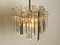 Chrome Chandelier with Thick Crystal Glass Rods from Kinkeldey, 1970s 3