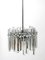 Chrome Chandelier with Thick Crystal Glass Rods from Kinkeldey, 1970s 14