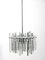 Chrome Chandelier with Thick Crystal Glass Rods from Kinkeldey, 1970s, Image 1