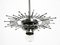 Chrome Chandelier with Thick Crystal Glass Rods from Kinkeldey, 1970s, Image 8