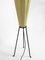 Dreibeinige Mid-Century Kokon Stehlampe von Vereinigte Werkstätten Collection, 1950er 6