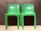 Italian Green Selene Dining Chairs by Vico Magistretti for Artemide, 1960s, Set of 4 5