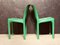 Chaises de Salon Selene Vertes par Vico Magistretti pour Artemide, Italie, 1960s, Set de 4 2