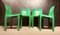 Italienische Grüne Selene Esszimmerstühle von Vico Magistretti für Artemide, 1960er, 4er Set 14