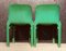Italian Green Selene Dining Chairs by Vico Magistretti for Artemide, 1960s, Set of 4 9