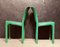Sedie da pranzo Selene verdi di Vico Magistretti per Artemide, Italia, anni '60, set di 4, Immagine 10