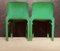 Italian Green Selene Dining Chairs by Vico Magistretti for Artemide, 1960s, Set of 4 4