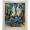 Patrick Leroy, Art Deco Style Landscape with Sailing Boats, Painting, Image 1