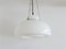 German Chrome & White Glass Pendant Lamp by Herbert Proft for Glashütte Limburg, 1970s 2