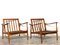 Grete Jalk Style Easy Chairs, 1960s, Set of 2 11