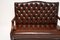 Chippendale Style Leather Sofa, 1950s, Image 4