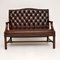 Chippendale Style Leather Sofa, 1950s, Image 1