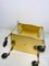 Vintage English Pale Gold Serving Bar Cart from Woodmet, 1960s 6