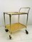 Vintage English Pale Gold Serving Bar Cart from Woodmet, 1960s 1