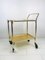 Vintage English Pale Gold Serving Bar Cart from Woodmet, 1960s 10