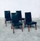 Mid-Century Modern Belgian Rosewood Office Chairs, 1950s, Set of 4, Image 25