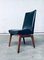 Mid-Century Modern Belgian Rosewood Office Chairs, 1950s, Set of 4 10