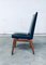 Mid-Century Modern Belgian Rosewood Office Chairs, 1950s, Set of 4 9