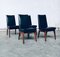 Mid-Century Modern Belgian Rosewood Office Chairs, 1950s, Set of 4, Image 22