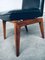 Mid-Century Modern Belgian Rosewood Office Chairs, 1950s, Set of 4, Image 2