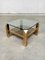 Modernistischer Vintage Couchtisch in Gold von Belgo Chrom / Dewulf Selection, 1970er 6