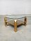 Vintage Modernist Gold Coffee Table from Belgo Chrom / Dewulf Selection, 1970s 13