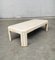 Hollywood Regency Style Travertine Inlaid & Brass Trim Coffee Table, 1980s 12